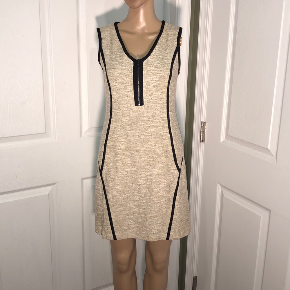 DKNY Tan & Black Dress 4